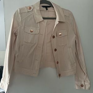 Light pink WHBM jacket. Rose gold buttons. Never worn